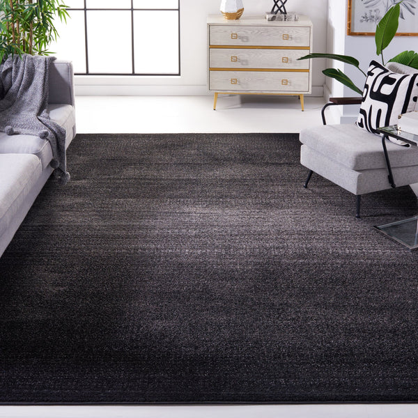 Safavieh Adirondack Oval Ombre Rug In Black To Grey — Low-Profile Turkish Power-Loomed, Durable Elegance 6'-0" x 8'-0" ADR183F-68OV