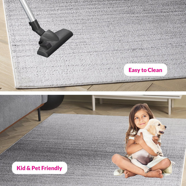 Safavieh Adirondack Luxurious Area Rug - Elegant Dark & Light Grey Design, Durable And Easy To Clean, Oeko-tex Certified Light Grey ,Dark Grey 55% Polypropylene, 40% Jute, 5% Polyester Adr183g-9