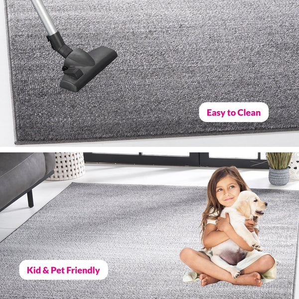 Safavieh Adirondack Luxurious Area Rug - Elegant Dark & Light Grey Design, Durable And Easy To Clean, Oeko-tex Certified Grey ,Light Grey 55% Polypropylene, 40% Jute, 5% Polyester Adr183h-9