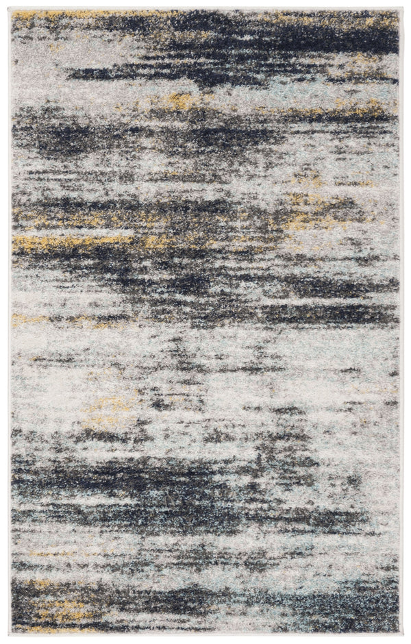 Safavieh Adirondack Modern Area Rug - Striking Abstract Design, Durable Comfort, Oeko-tex Certified, Perfect For Home Light Grey ,Black 60% Polypropylene  30% Jute  10% Polyester Adr201f-10