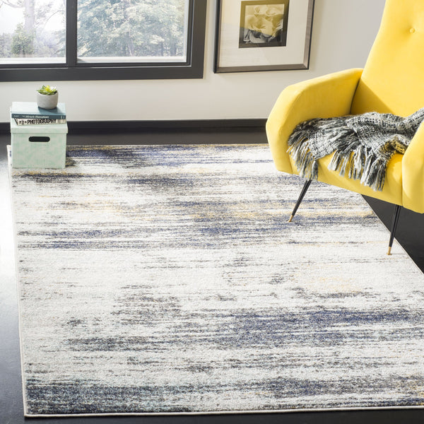 Safavieh Adirondack Modern Area Rug - Striking Abstract Design, Durable Comfort, Oeko-tex Certified, Perfect For Home Light Grey ,Black 60% Polypropylene  30% Jute  10% Polyester Adr201f-10