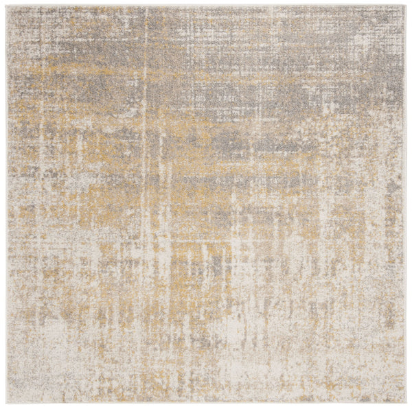 Safavieh Adirondack Modern Creme & Gold Area Rug - Elegant Plush Design For Chic Living Spaces And Durability Creme ,Gold 55% Polypropylene,40% Jute,5% Polyester Adr207a-68