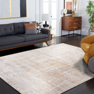 Safavieh Adirondack Modern Creme & Gold Area Rug - Elegant Plush Design For Chic Living Spaces And Durability Creme ,Gold 55% Polypropylene,40% Jute,5% Polyester Adr207a-68