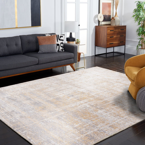 Safavieh Adirondack Modern Creme & Gold Area Rug - Elegant Plush Design For Chic Living Spaces And Durability Creme ,Gold 55% Polypropylene,40% Jute,5% Polyester Adr207a-68