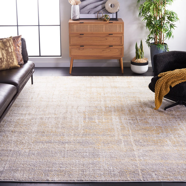 Safavieh Adirondack Modern Creme & Gold Area Rug - Elegant Plush Design For Chic Living Spaces And Durability Creme ,Gold 55% Polypropylene,40% Jute,5% Polyester Adr207a-68