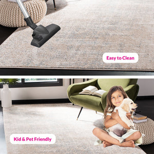 Safavieh Adirondack Elegant Transitional Area Rug - Timeless Design For Luxurious Home Décor Upgrade Beige ,Slate 60% Polypropylene  30% Jute  10% Polyester Adr207b-5r