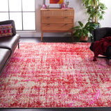 Safavieh Adirondack 207 Power Loomed Modern Rug Red / Gold Power Loomed