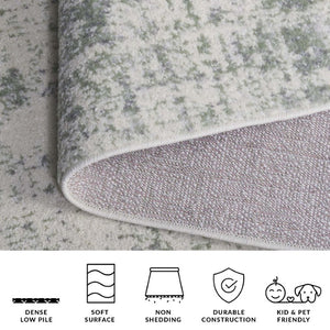 Safavieh Adirondack Solid Sage Ivory Runner Rug Power Loomed Polypropylene Jute Hallway ADR207W-216