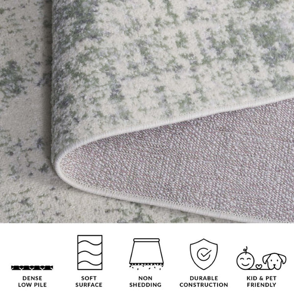 Safavieh Adirondack Solid Sage Ivory Runner Rug Power Loomed Polypropylene Jute Hallway ADR207W-216