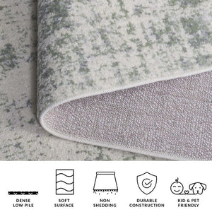 Safavieh Adirondack Solid Sage Ivory Runner Rug Power Loomed Polypropylene Jute Hallway ADR207W-216