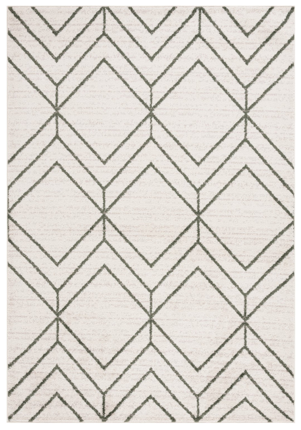 Safavieh Adirondack 241 Power Loomed Transitional Rug Ivory / Dark Green 9' x 12'