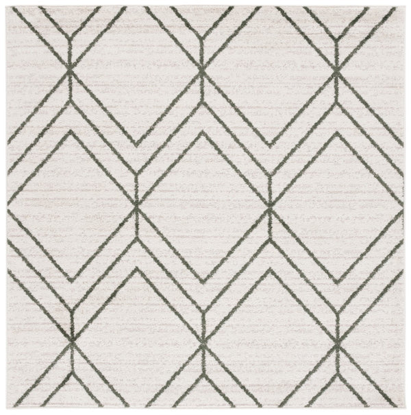 Safavieh Adirondack 241 Power Loomed Transitional Rug Ivory / Dark Green 6' x 6' Square