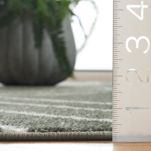 Safavieh Adirondack 241 Power Loomed Transitional Rug Dark Green / Ivory 5'-1" x 7'-6"