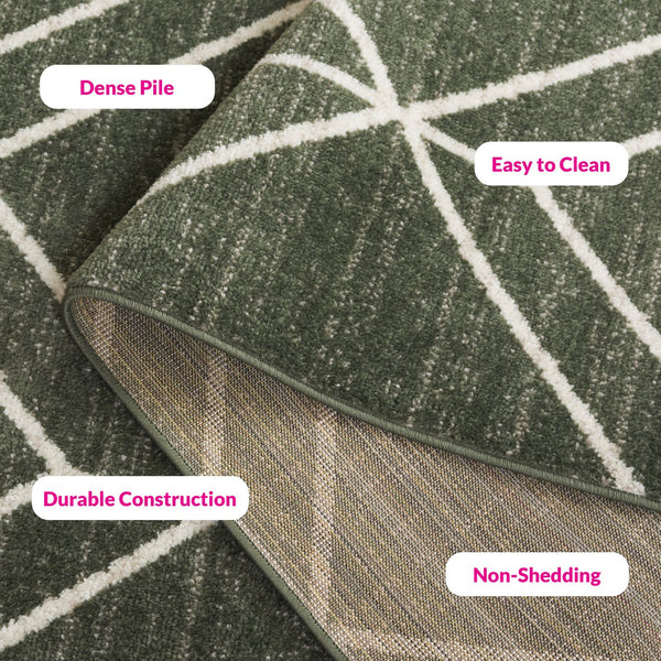 Safavieh Adirondack Area Rug - Elegant Turkish Design For Modern Homes, Durable & Stylish Floor Accent Piece Dark Green ,Ivory 60% Polypropylene  30% Jute  10% Polyester Adr241x-4r