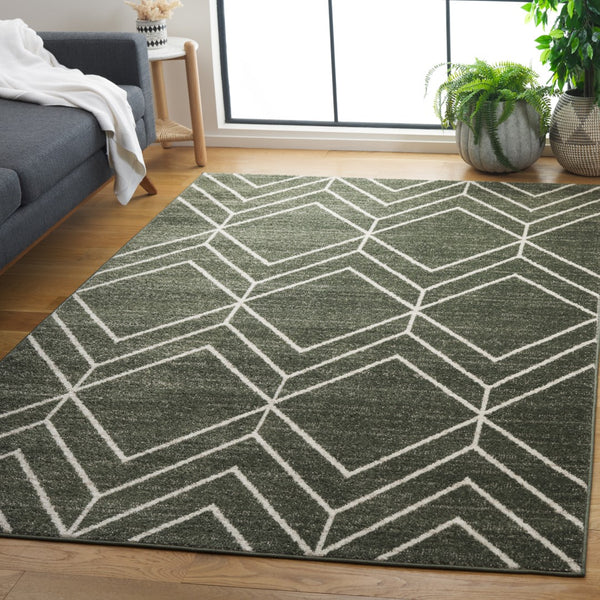 Safavieh Adirondack 241 Power Loomed Transitional Rug Dark Green / Ivory 5'-1" x 7'-6"