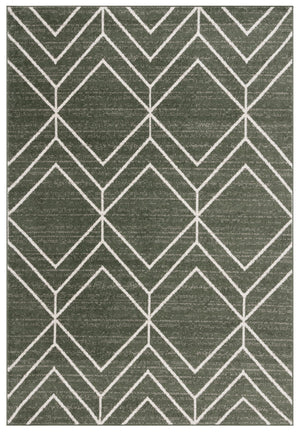 Safavieh Adirondack 241 Power Loomed Transitional Rug Dark Green / Ivory 5'-1" x 7'-6"