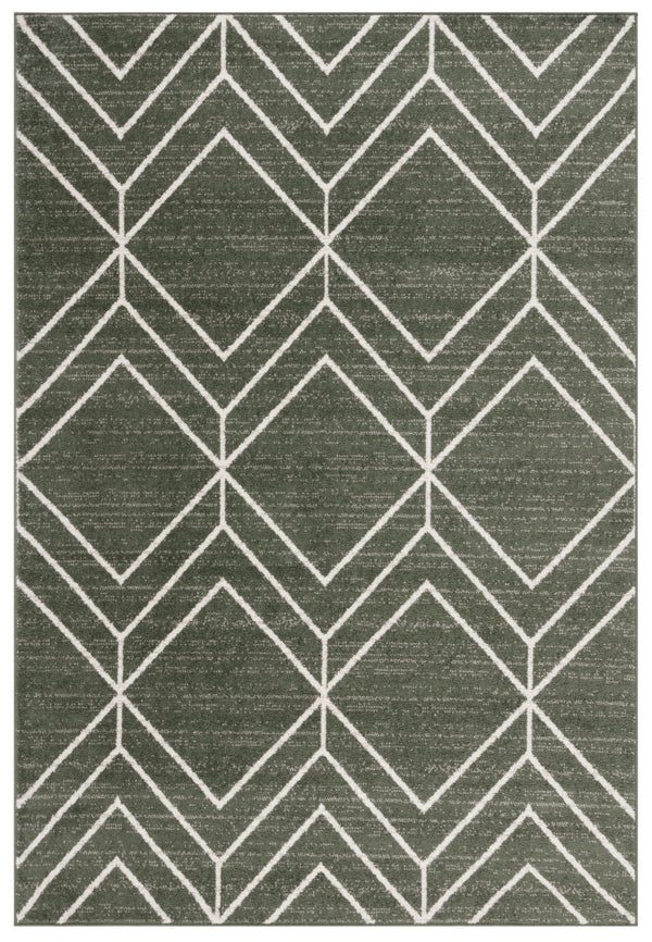 Safavieh Adirondack 241 Power Loomed Transitional Rug Dark Green / Ivory 5'-1" x 7'-6"