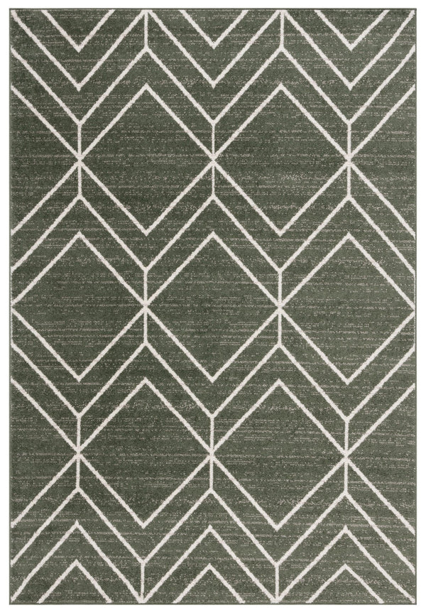 Safavieh Adirondack Area Rug - Elegant Turkish Design For Modern Homes, Durable & Stylish Floor Accent Piece Dark Green ,Ivory 60% Polypropylene  30% Jute  10% Polyester Adr241x-4r