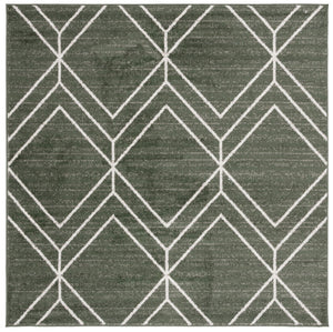 Safavieh Adirondack 241 Power Loomed Transitional Rug Dark Green / Ivory 6' x 6' Square