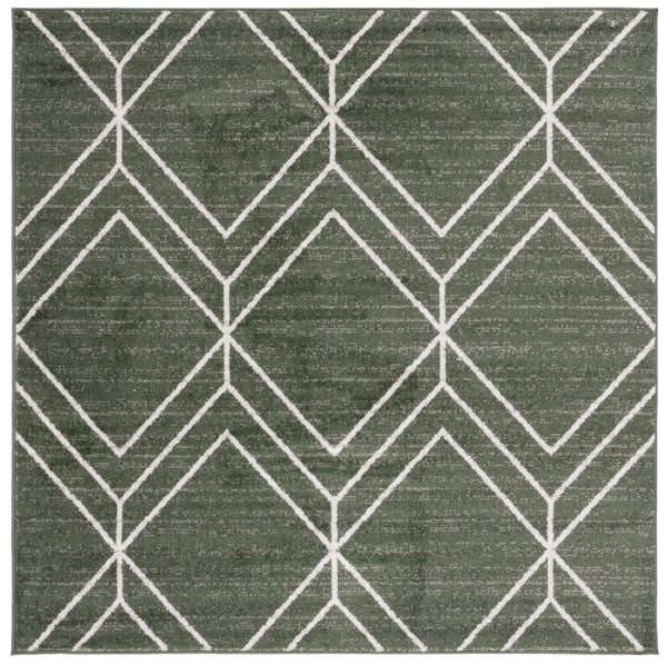 Safavieh Adirondack 241 Power Loomed Transitional Rug Dark Green / Ivory 6' x 6' Square