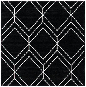 Safavieh Adirondack Modern Black & Ivory 6X8 Rug — Low-Profile 3/8" Durable Power-Loomed Turkish Area Rug ADR241Z-68