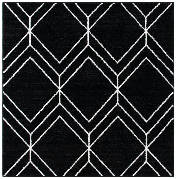 Safavieh Adirondack Modern Black & Ivory 6X8 Rug — Low-Profile 3/8" Durable Power-Loomed Turkish Area Rug ADR241Z-68