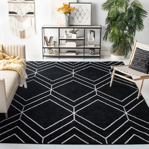 Safavieh Adirondack Modern Black & Ivory 6X8 Rug — Low-Profile 3/8" Durable Power-Loomed Turkish Area Rug ADR241Z-68