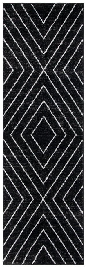 Safavieh Adirondack Transitional Area Rug - Elegant Geometric Design, Durable & Soft For Any Space Black ,Light Grey 60% Polypropylene  30% Jute  10% Polyester Adr251f-210