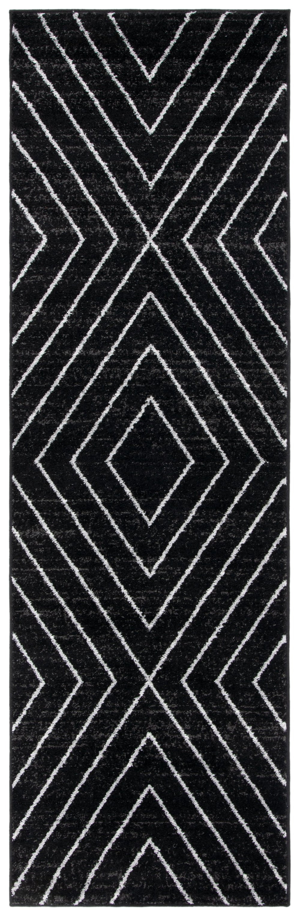 Safavieh Adirondack Bold Black & Light Grey Geometric Area Rug — Durable Jute Blend, Low-Profile Plush, Modern Focal Point 8'-0" x 8'-0" ADR251F-8SQ