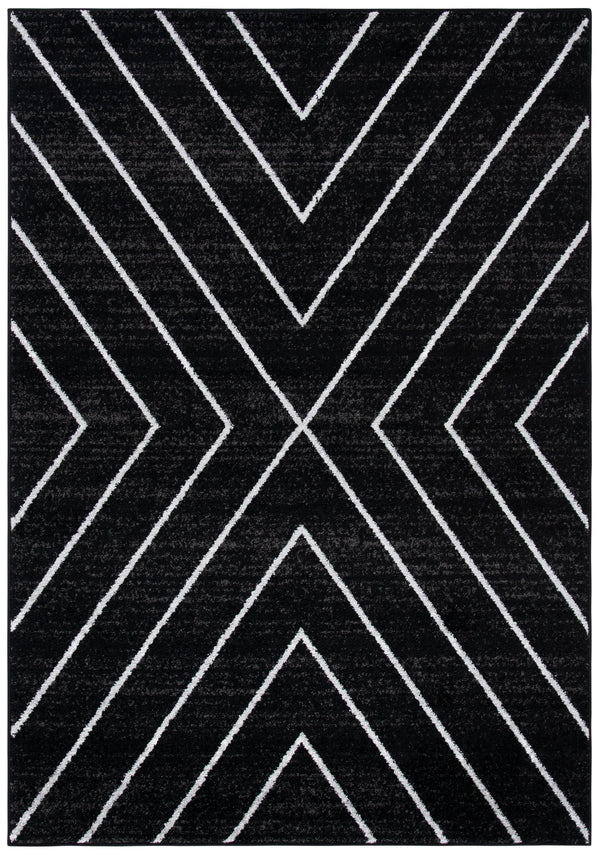 Safavieh Adirondack Transitional Area Rug - Elegant Geometric Design, Durable & Soft For Any Space Black ,Light Grey 60% Polypropylene  30% Jute  10% Polyester Adr251f-210