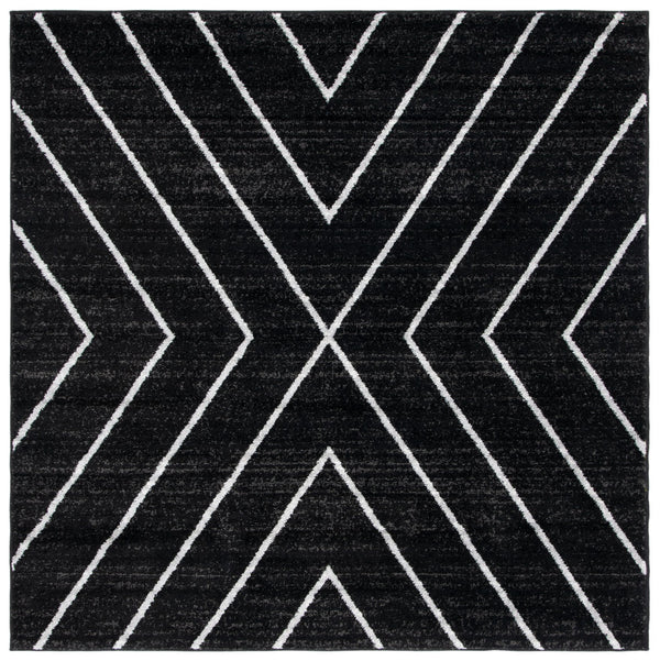 Safavieh Adirondack Transitional Area Rug - Elegant Geometric Design, Durable & Soft For Any Space Black ,Light Grey 60% Polypropylene  30% Jute  10% Polyester Adr251f-210
