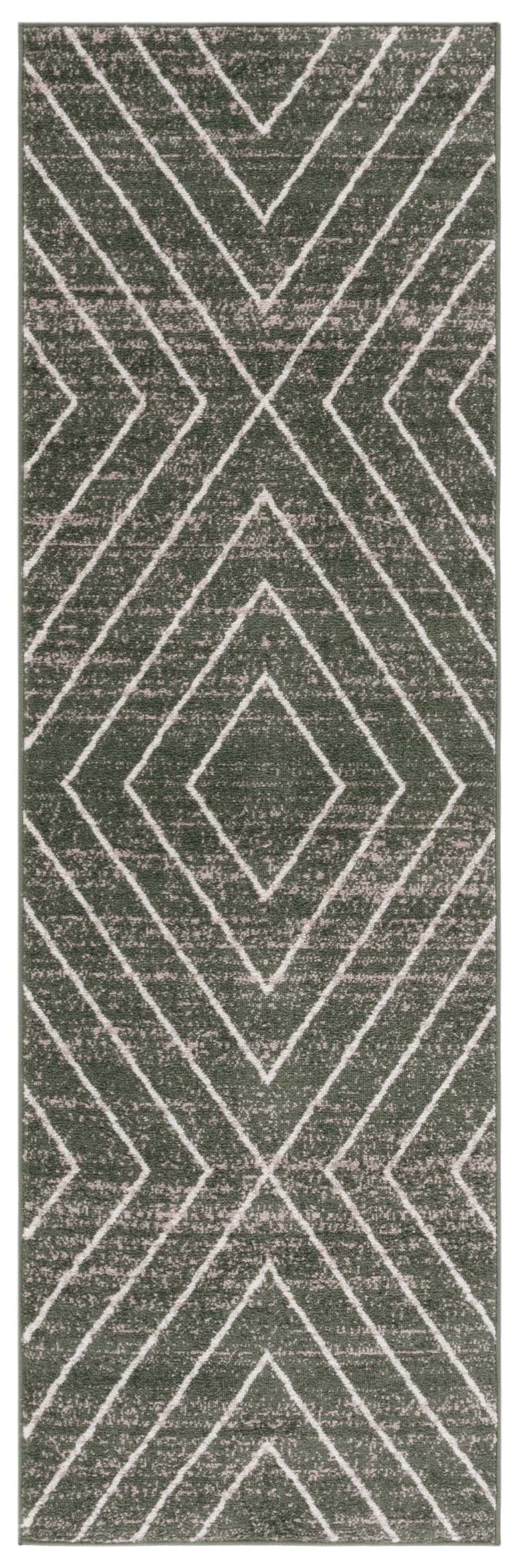 Safavieh Adirondack 251 Power Loomed Transitional Rug Dark Green / Ivory 9' x 12'