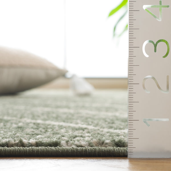 Safavieh Adirondack 251 Power Loomed Transitional Rug Dark Green / Ivory 5'-1" x 7'-6"