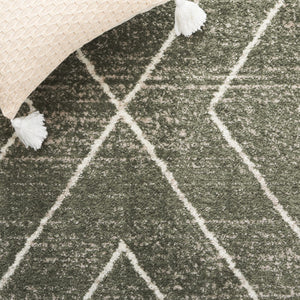 Safavieh Adirondack 251 Power Loomed Transitional Rug Dark Green / Ivory 5'-1" x 7'-6"