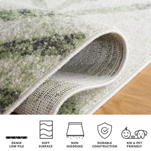 Safavieh Adirondack Modern Geometric Area Rug - Stylish, Durable & Oeko-tex Certified For Elegant Spaces Ivory ,Sage 55% Polypropylene,40% Jute,5% Polyester Adr253d-6r