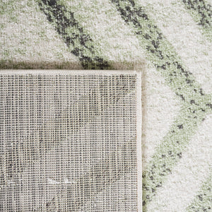 Safavieh Adirondack Modern Geometric Area Rug - Stylish, Durable & Oeko-tex Certified For Elegant Spaces Ivory ,Sage 55% Polypropylene,40% Jute,5% Polyester Adr253d-6r