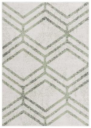 Safavieh Adirondack Modern Geometric Area Rug - Stylish, Durable & Oeko-tex Certified For Elegant Spaces Ivory ,Sage 55% Polypropylene,40% Jute,5% Polyester Adr253d-6r