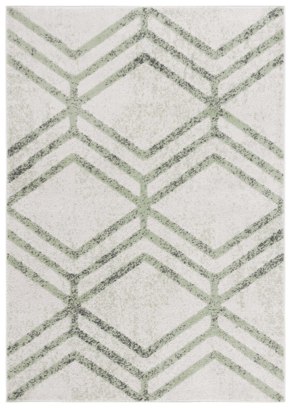 Safavieh Adirondack Modern Geometric Area Rug - Stylish, Durable & Oeko-tex Certified For Elegant Spaces Ivory ,Sage 55% Polypropylene,40% Jute,5% Polyester Adr253d-6r