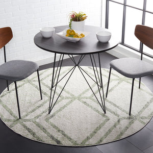 Safavieh Adirondack Modern Geometric Area Rug - Stylish, Durable & Oeko-tex Certified For Elegant Spaces Ivory ,Sage 55% Polypropylene,40% Jute,5% Polyester Adr253d-6r
