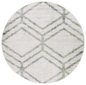 Safavieh Adirondack Modern Geometric Area Rug - Stylish, Durable & Oeko-tex Certified For Elegant Spaces Ivory ,Sage 55% Polypropylene,40% Jute,5% Polyester Adr253d-6r