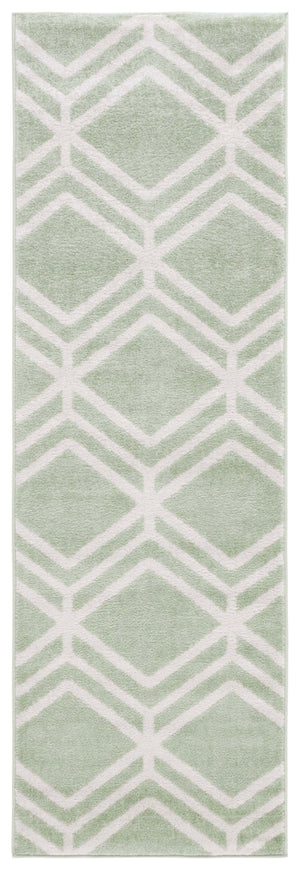 Safavieh Adirondack Modern Geometric Area Rug - Stylish, Durable & Oeko-tex Certified For Elegant Spaces Sage ,Ivory 55% Polypropylene,40% Jute,5% Polyester Adr253w-6r
