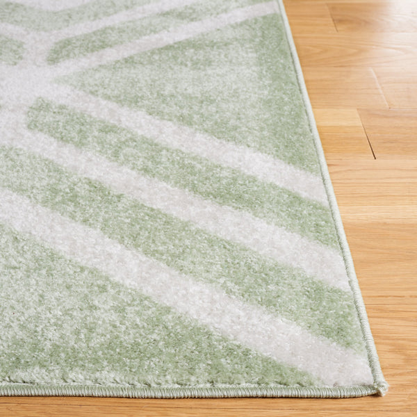 Safavieh Adirondack Modern Geometric Area Rug - Stylish, Durable & Oeko-tex Certified For Elegant Spaces Sage ,Ivory 55% Polypropylene,40% Jute,5% Polyester Adr253w-6r