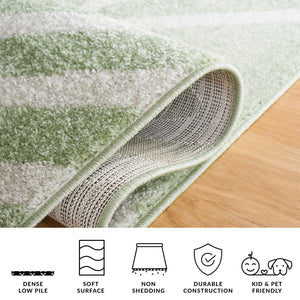 Safavieh Adirondack Modern Geometric Area Rug - Stylish, Durable & Oeko-tex Certified For Elegant Spaces Sage ,Ivory 55% Polypropylene,40% Jute,5% Polyester Adr253w-6r