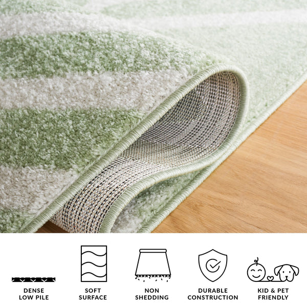 Safavieh Adirondack Modern Geometric Area Rug - Stylish, Durable & Oeko-tex Certified For Elegant Spaces Sage ,Ivory 55% Polypropylene,40% Jute,5% Polyester Adr253w-6r