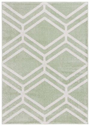 Safavieh Adirondack Modern Geometric Area Rug - Stylish, Durable & Oeko-tex Certified For Elegant Spaces Sage ,Ivory 55% Polypropylene,40% Jute,5% Polyester Adr253w-6r