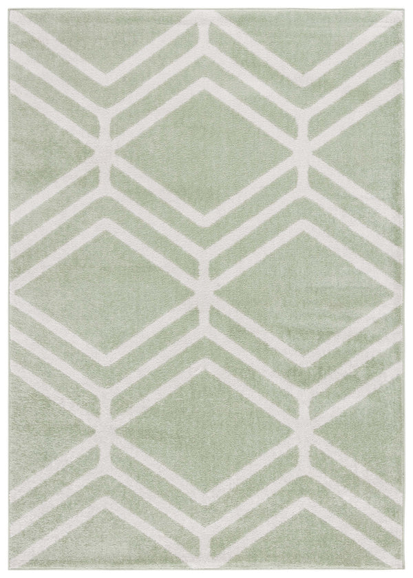 Safavieh Adirondack Modern Geometric Area Rug - Stylish, Durable & Oeko-tex Certified For Elegant Spaces Sage ,Ivory 55% Polypropylene,40% Jute,5% Polyester Adr253w-6r