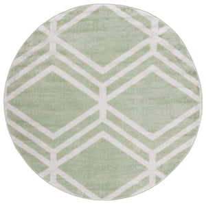 Safavieh Adirondack Modern Geometric Area Rug - Stylish, Durable & Oeko-tex Certified For Elegant Spaces Sage ,Ivory 55% Polypropylene,40% Jute,5% Polyester Adr253w-6r