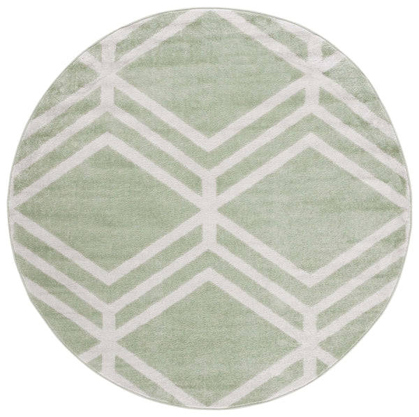 Safavieh Adirondack Modern Geometric Area Rug - Stylish, Durable & Oeko-tex Certified For Elegant Spaces Sage ,Ivory 55% Polypropylene,40% Jute,5% Polyester Adr253w-6r