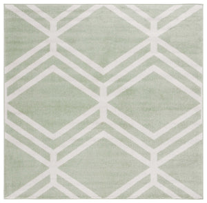 Safavieh Adirondack Modern Geometric Area Rug - Stylish, Durable & Oeko-tex Certified For Elegant Spaces Sage ,Ivory 55% Polypropylene,40% Jute,5% Polyester Adr253w-6r