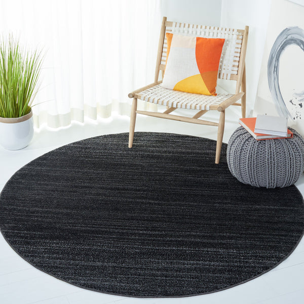 Safavieh Adirondack Modern Black Ivory Area Rug 6X9 Low-Profile Power-Loomed Turkey Durable Jute Blend 6'-0" x 9'-0" ADR284F-6